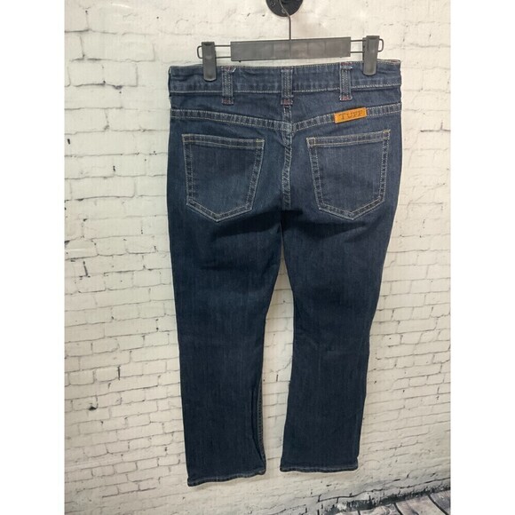 Cowgirl Tuff JUST TUFF JEANS Dark Wash Bootcut Trouser Pant Sz. 27x31 (U2) - Picture 2 of 10